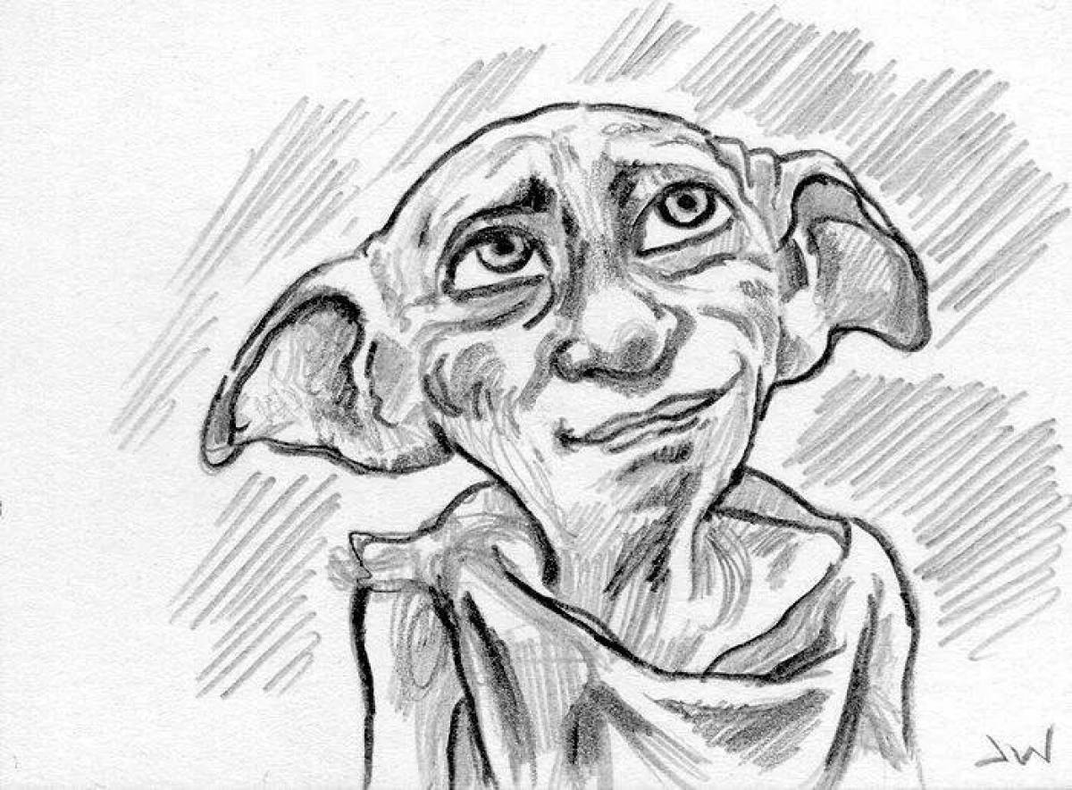 Dobby magic coloring book