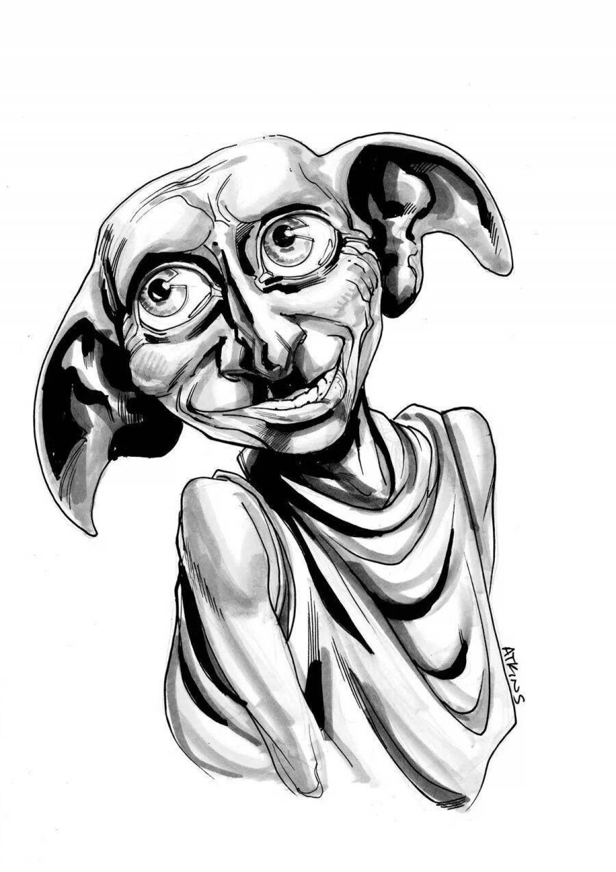 Color explosion dobby coloring book