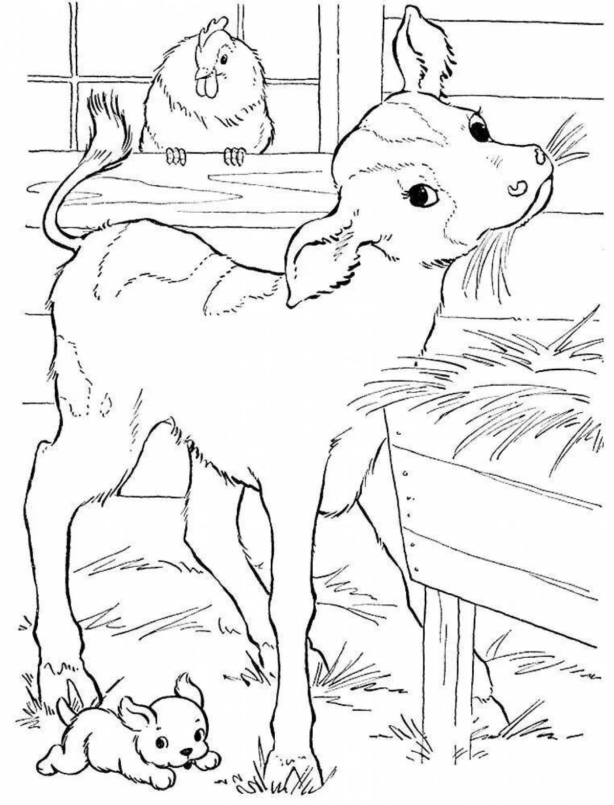 Naughty pet coloring pages