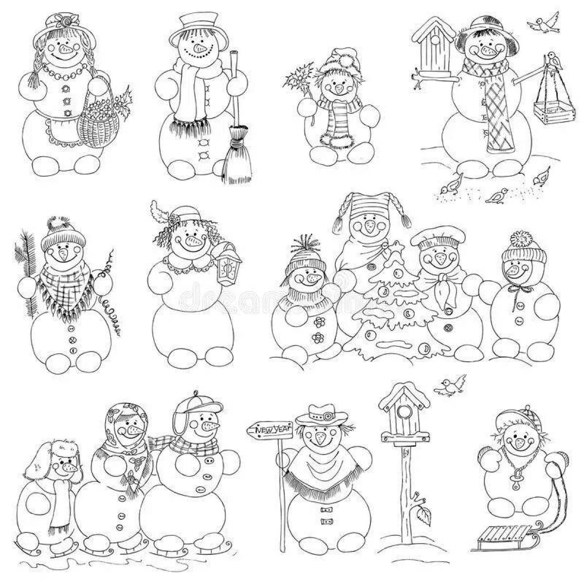 Gorgeous Christmas stickers coloring pages