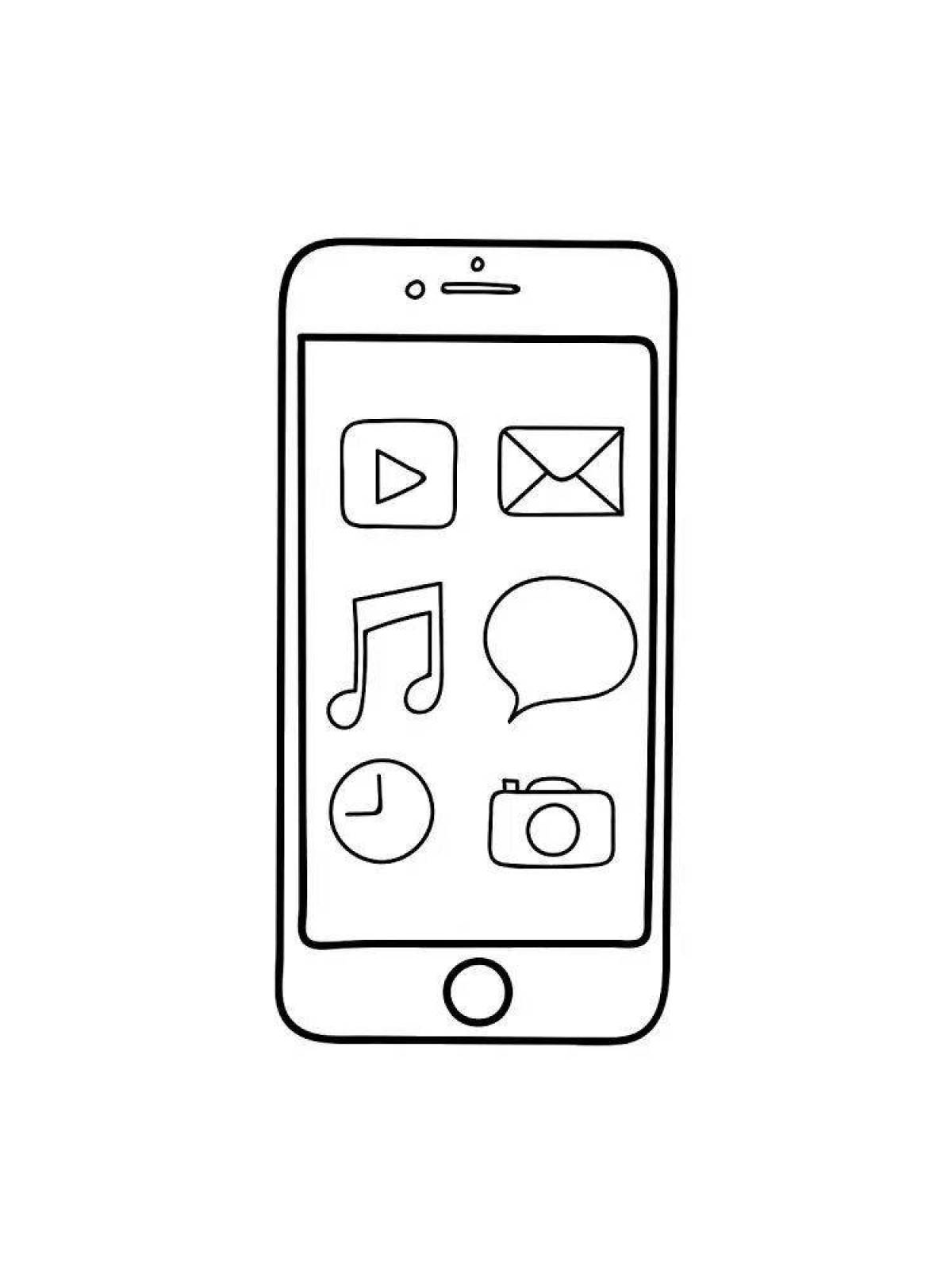 Срисовка с телефона на бумагу. Раскраска смартфон. Раскраска айфон. Раскраска приложение. Смартфон раскраска для детей.