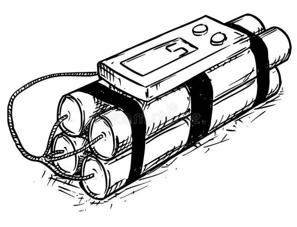 Военная бомба рисунок