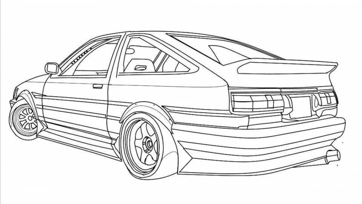 Рисунок jdm карандашом