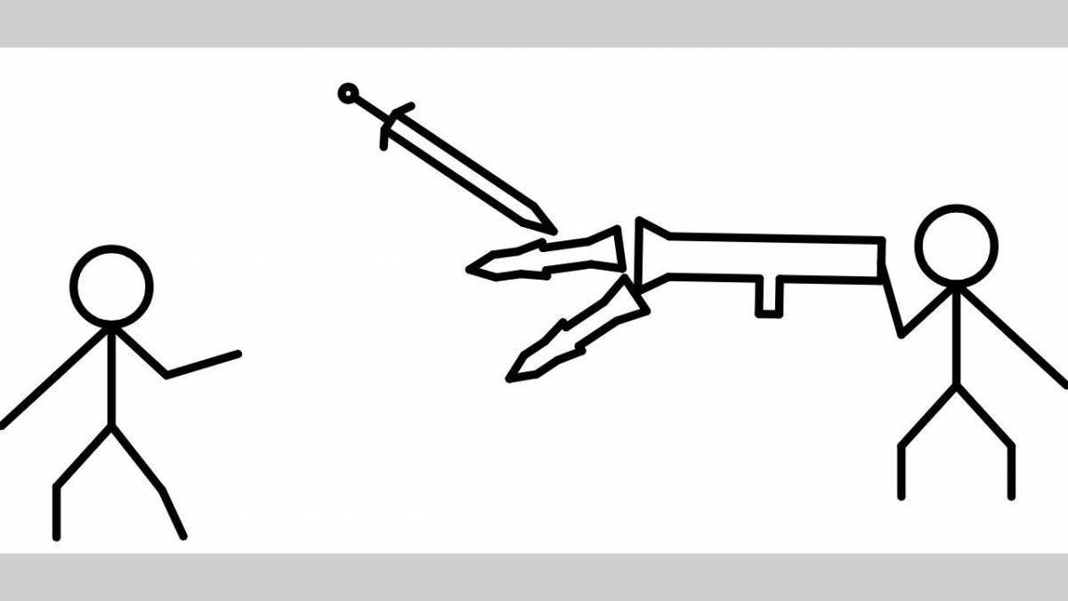 Картинки бои стикменов