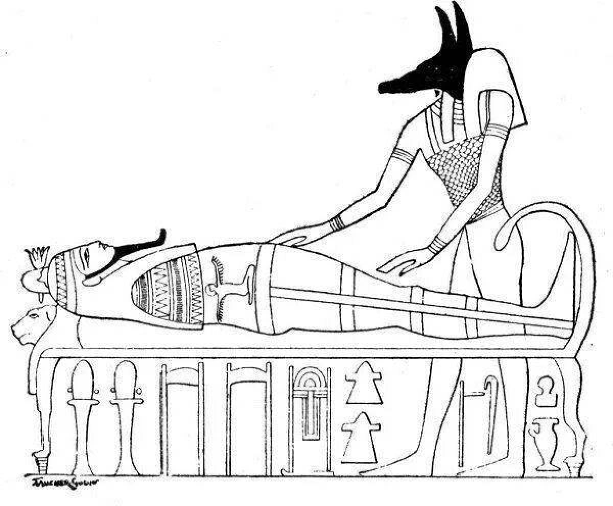 Древнеегипетские рисунки 5 класс. Фараон, Египет, Осирис. Анубис мумифицирует Осириса. Гробница Осириса в Египте. Древнеегипетский миф об Осирисе рисунок.
