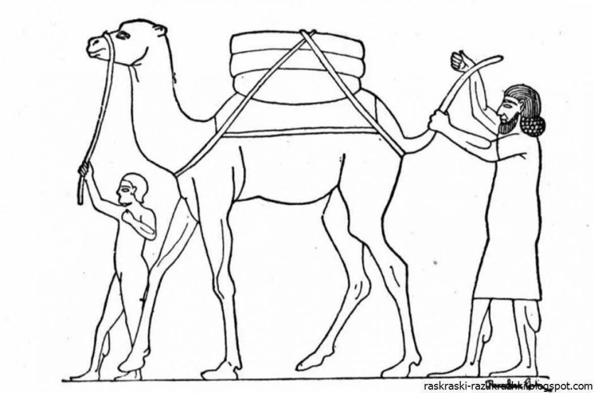 Древнеегипетские рисунки 5 класс. Верблюды в древнем Египте. Египет. Раскраска. Древний Египет раскраска. Египетские рисунки.