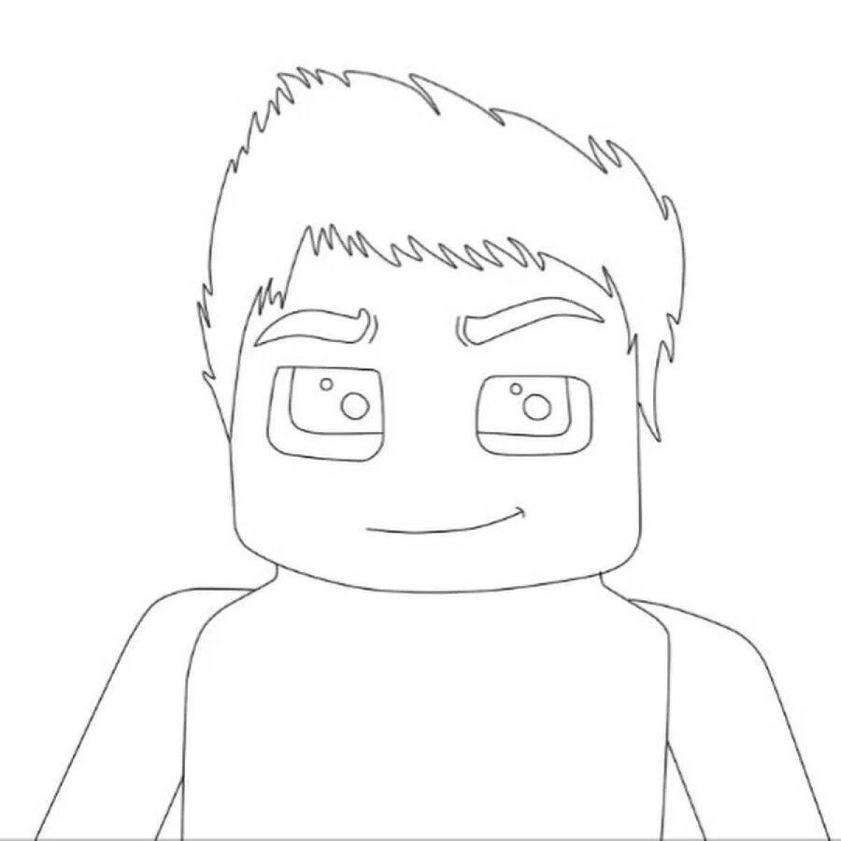 Magic compote youtuber coloring page