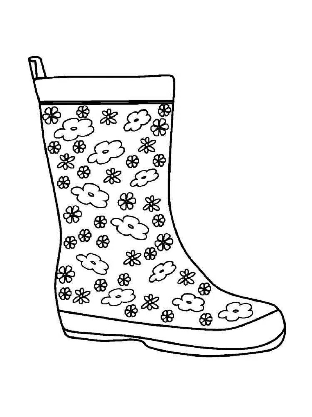 Outstanding boots coloring book for kids