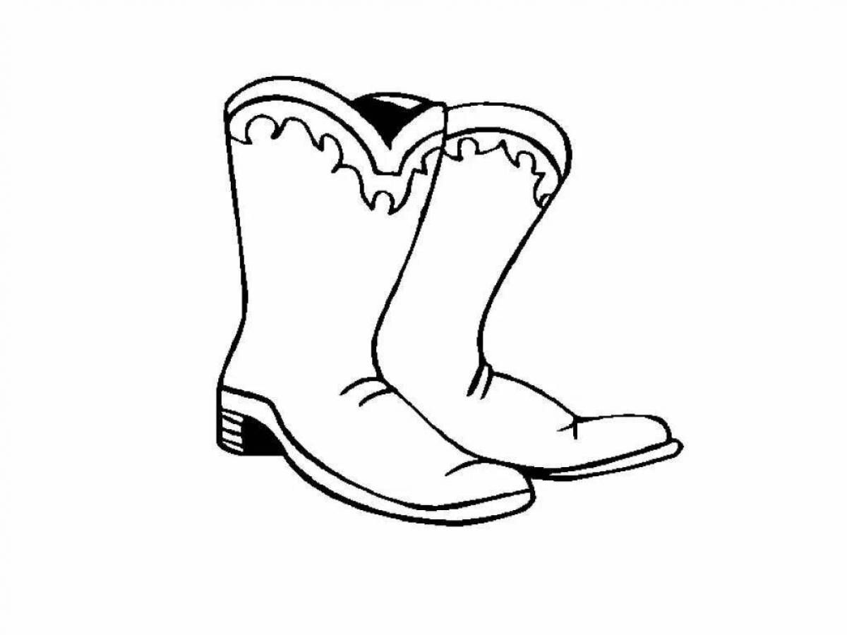 Amazing boots coloring book for kids