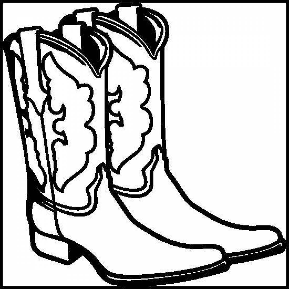 Sweet boots coloring book for kids