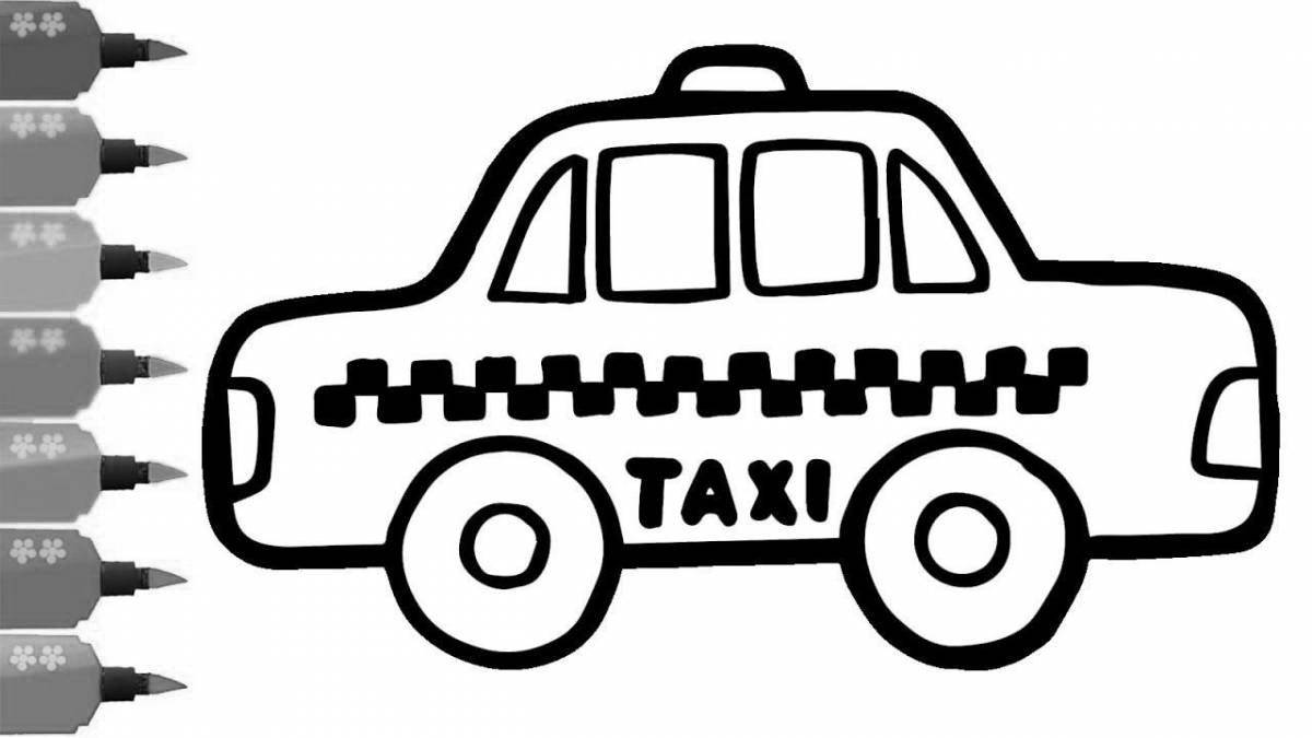 Live taxi coloring for kids