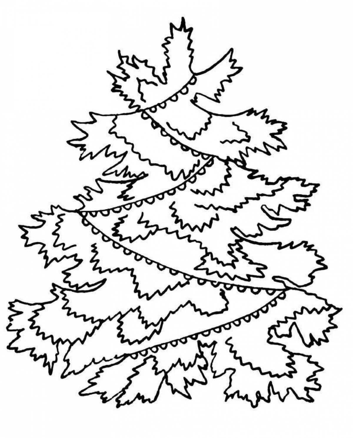 Junior Glowing Spruce Coloring Page