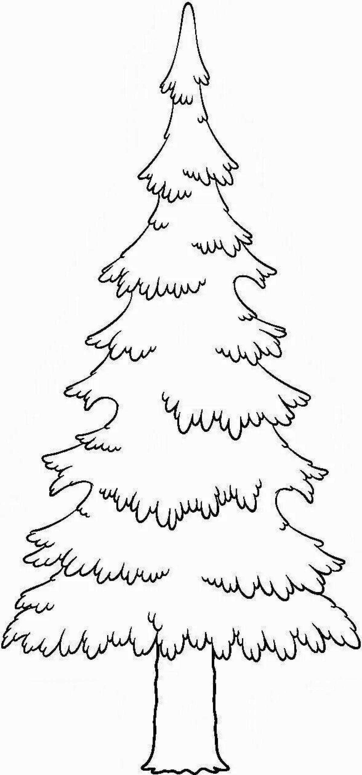 Children's Christmas tree coloring book