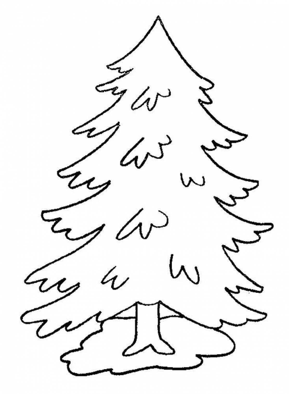 Living spruce coloring book for preschoolers