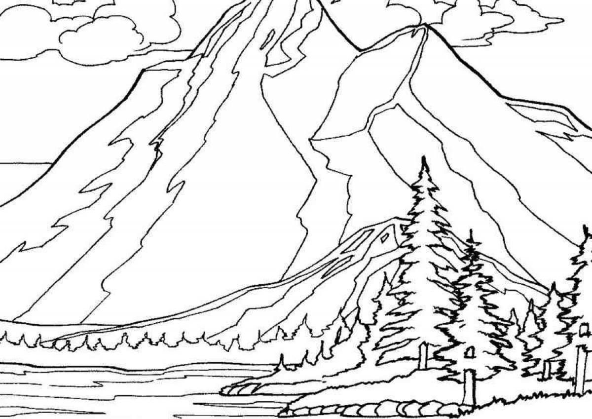 Идеи на тему «Горы» () в г | рисунки, ручечное искусство, рисунок горы