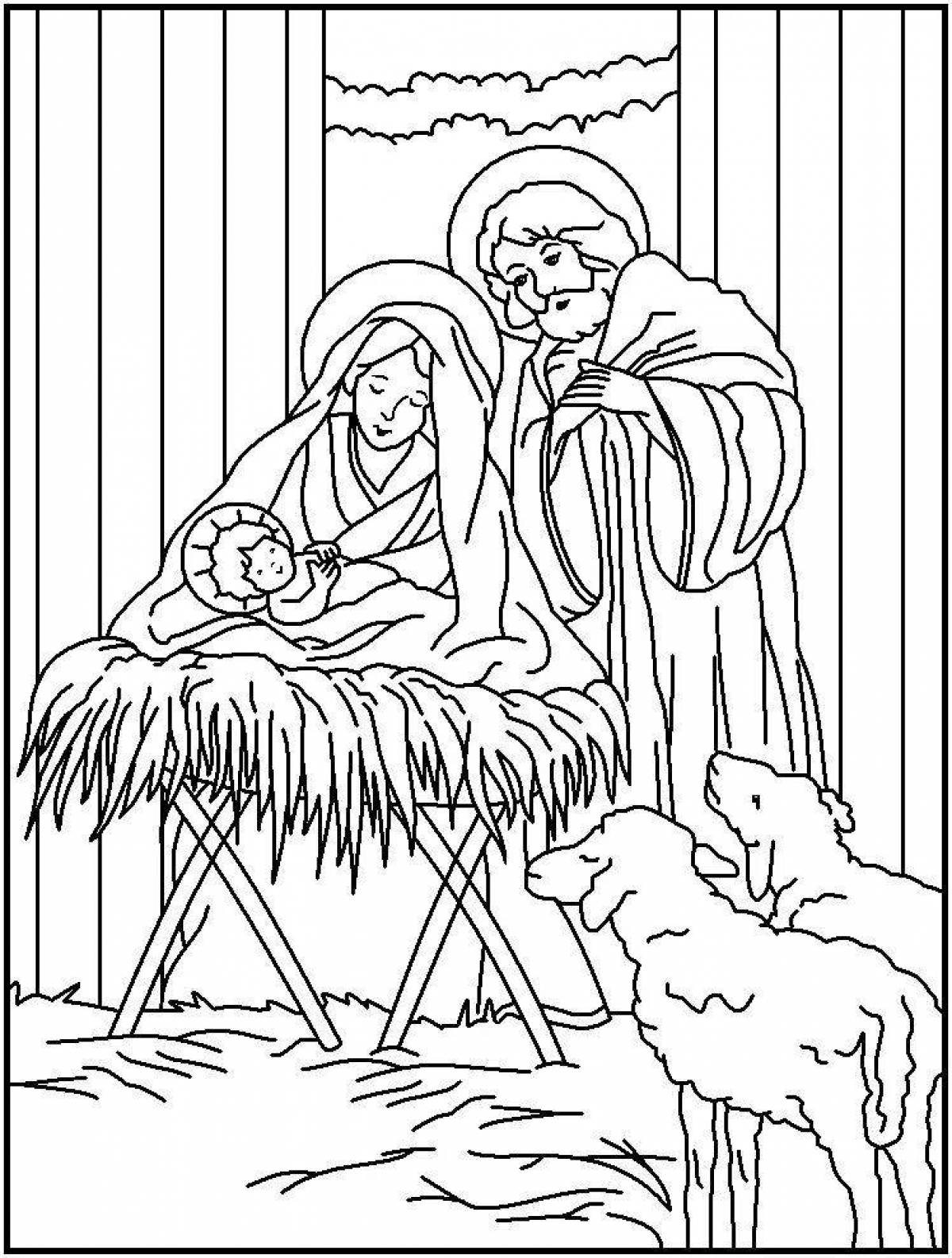 Dazzling merry christmas coloring book