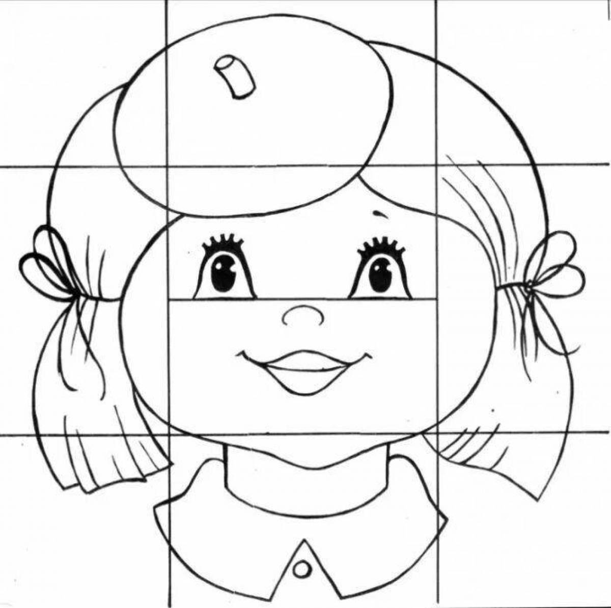 Human face for kids #5