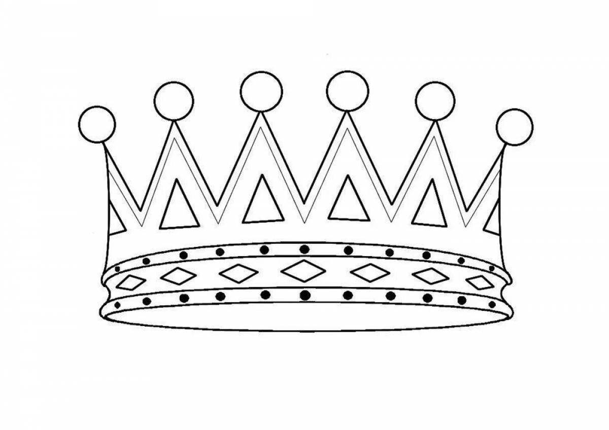 Incredible crown coloring book for kids