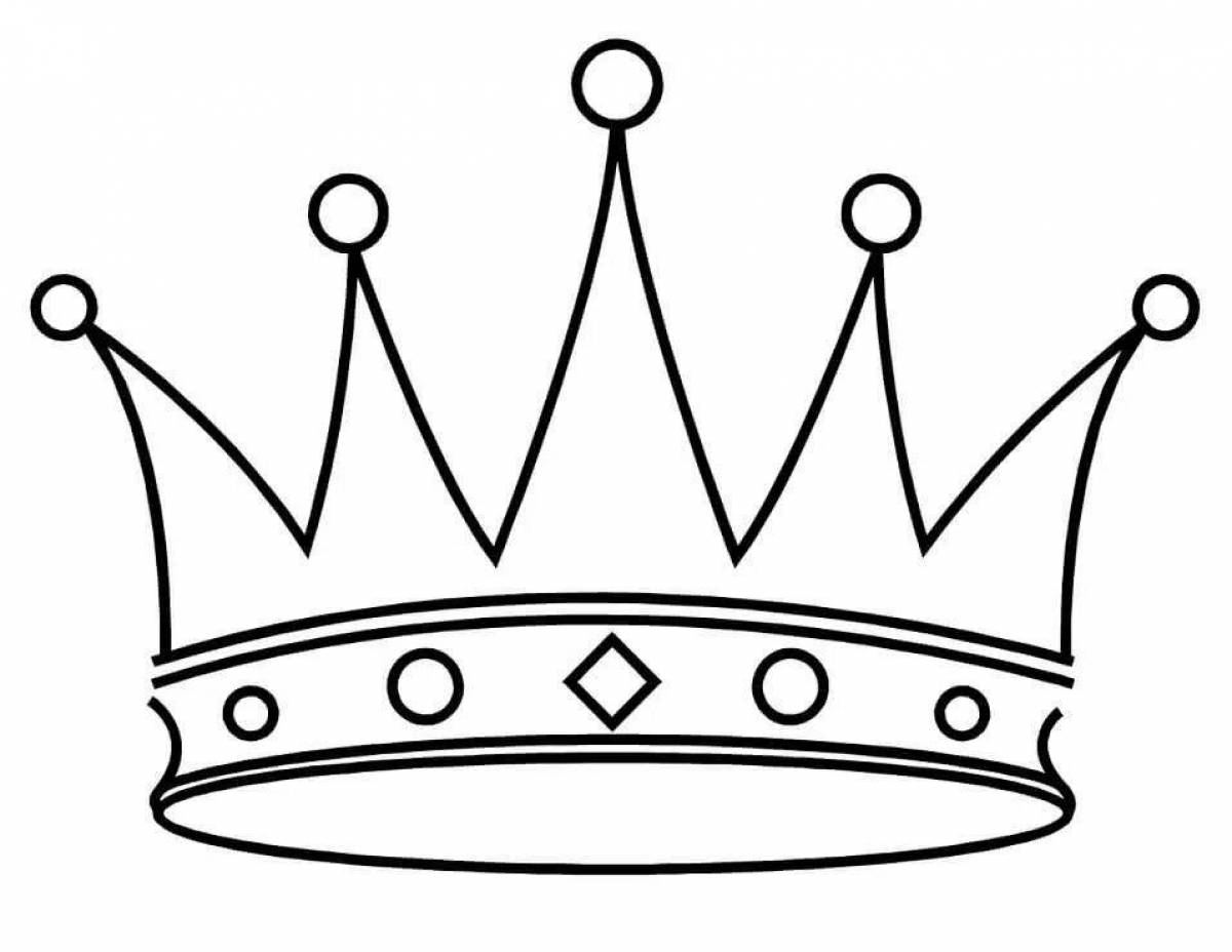 Раскраска Корона Принцессы