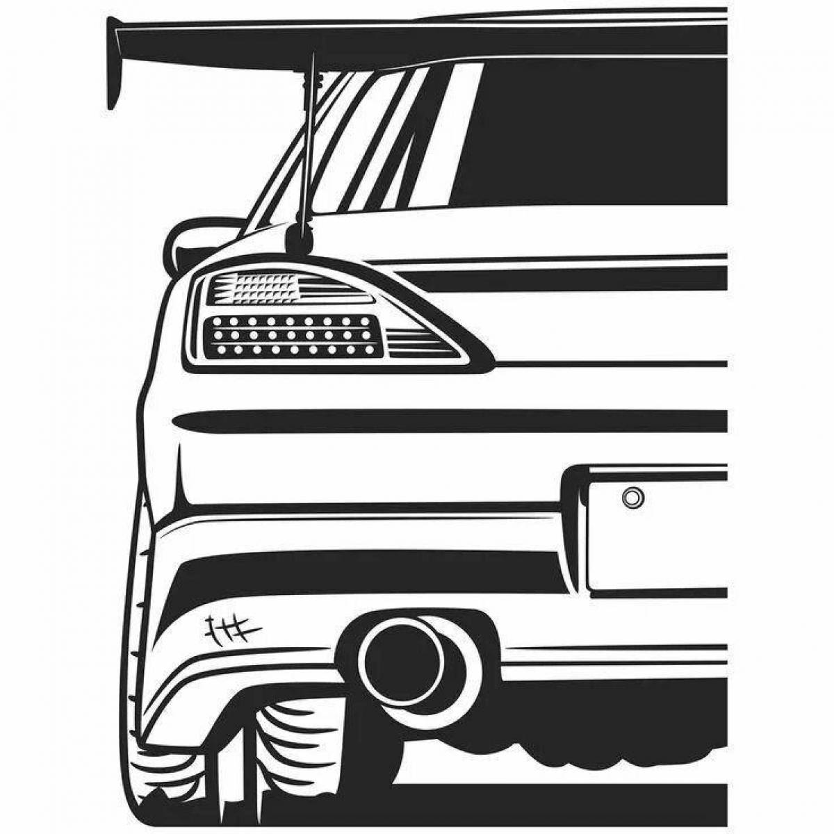 Jdm fat coloring page