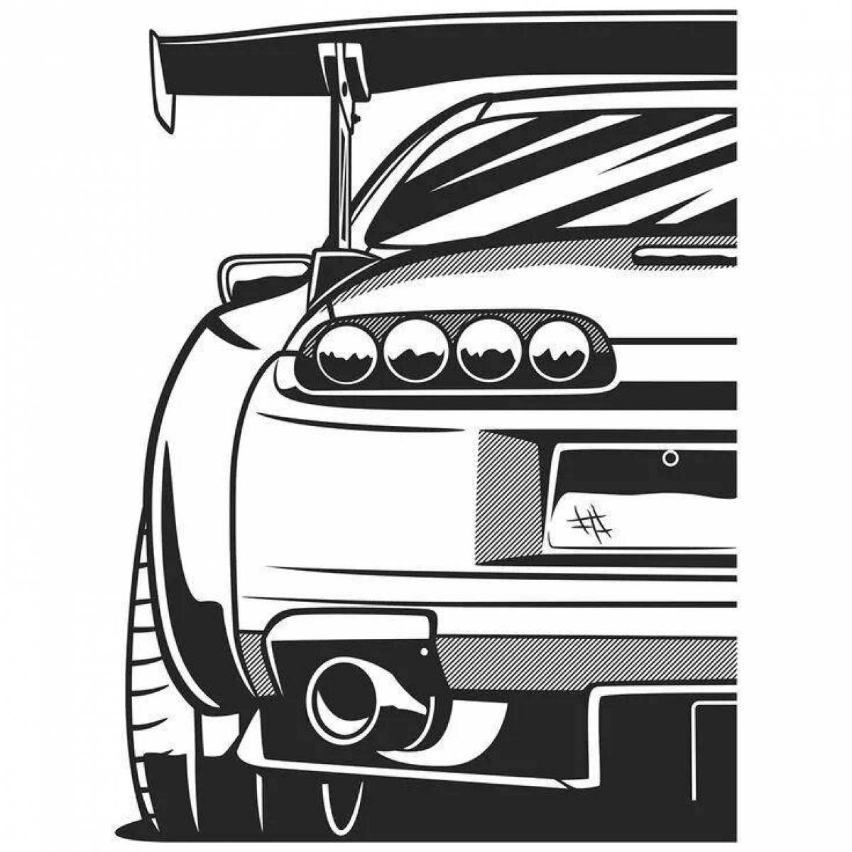 Jdm funny coloring book