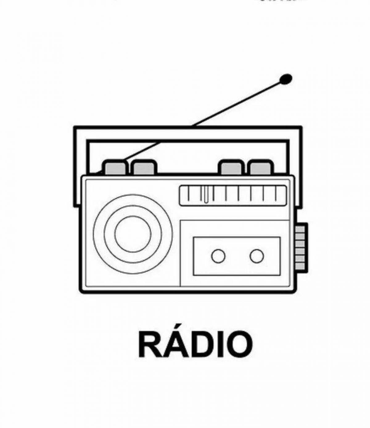 Раскраска радио - Radio coloring