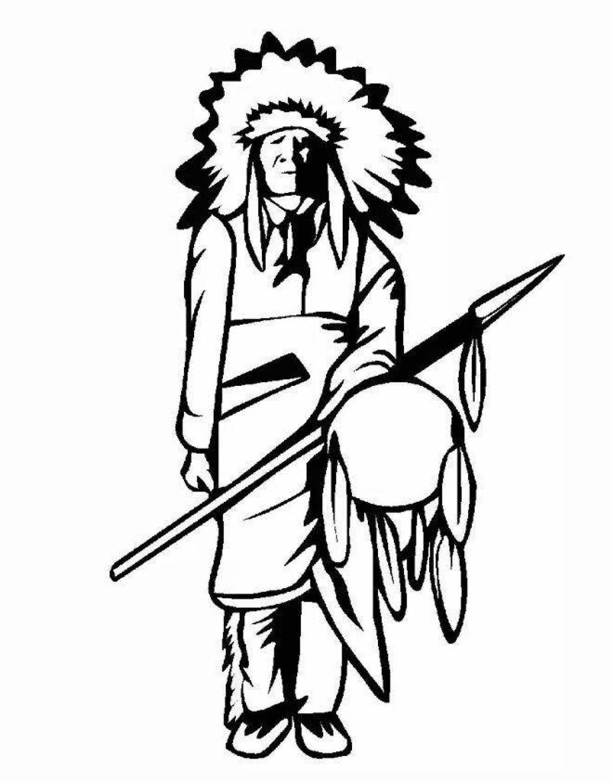 Royal Indians coloring pages