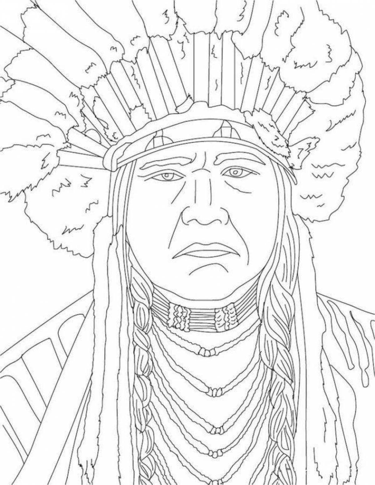 Elegant Indian coloring pages
