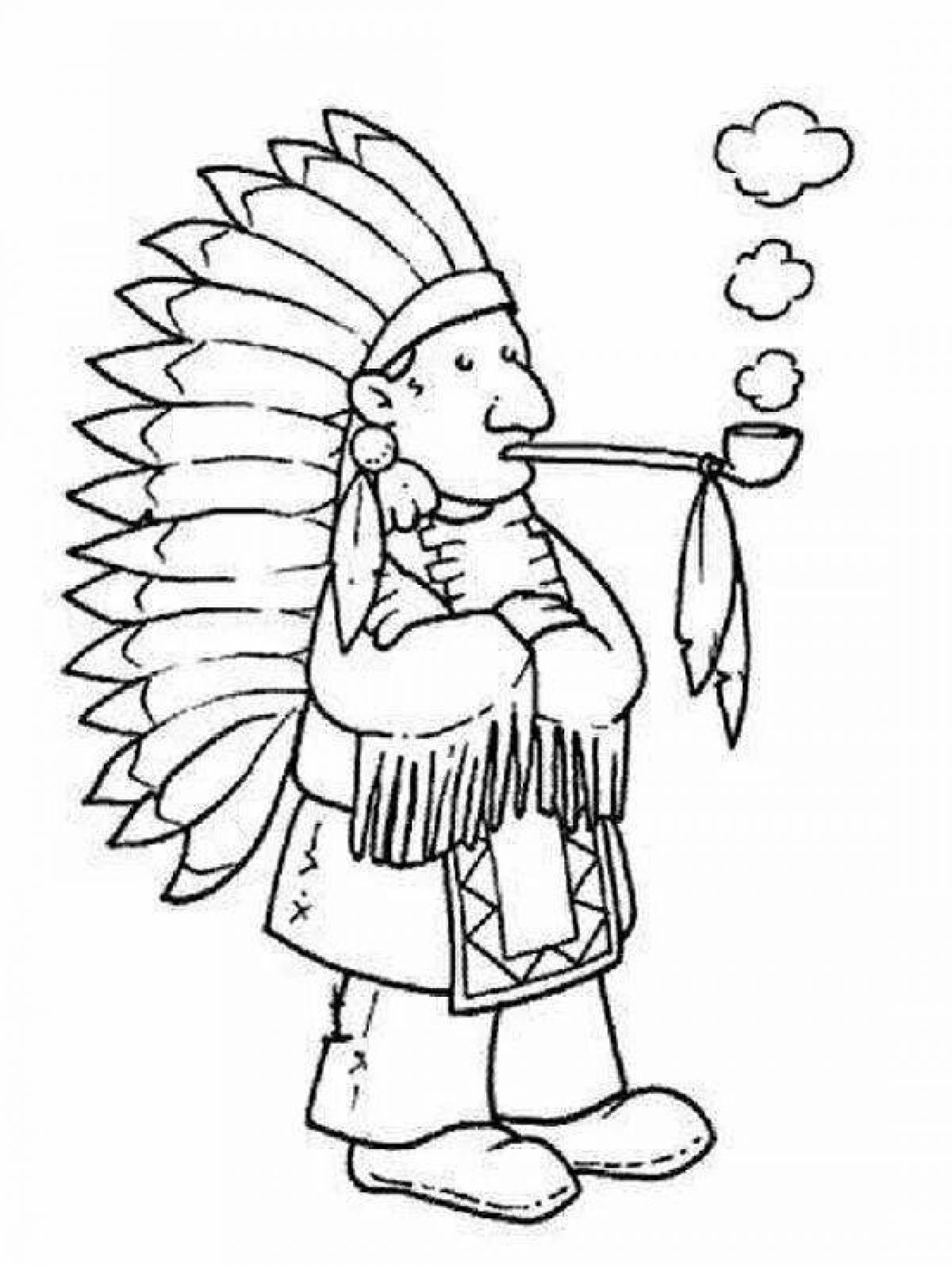 Amazing Indian coloring pages