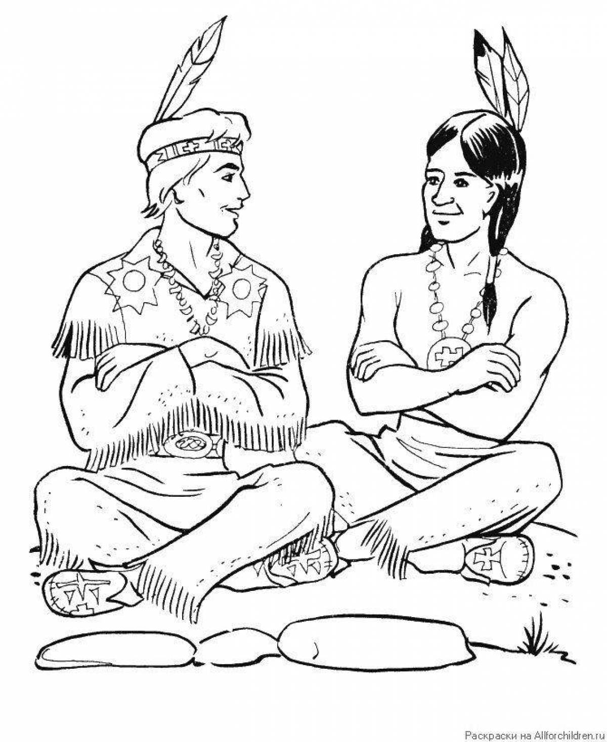 Impressive Indian coloring pages