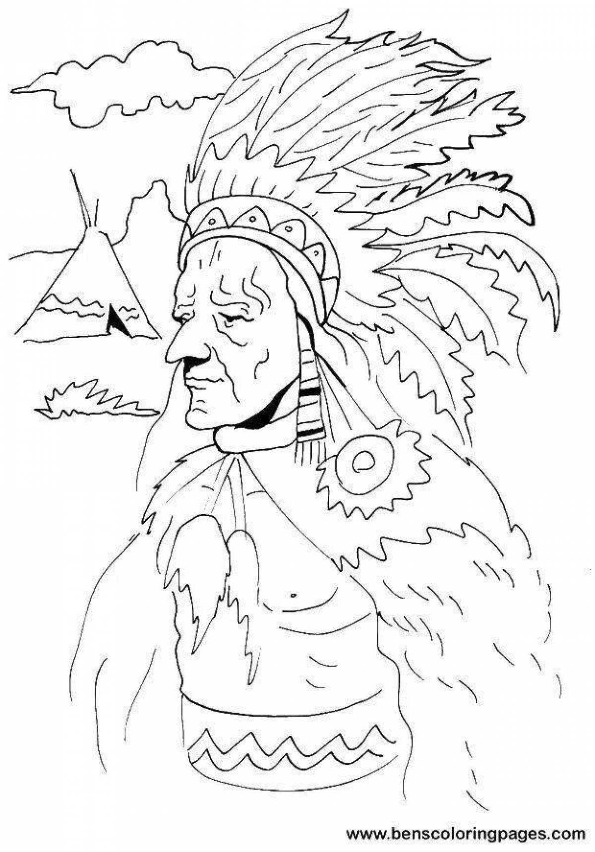 Amazing Indian Coloring Pages