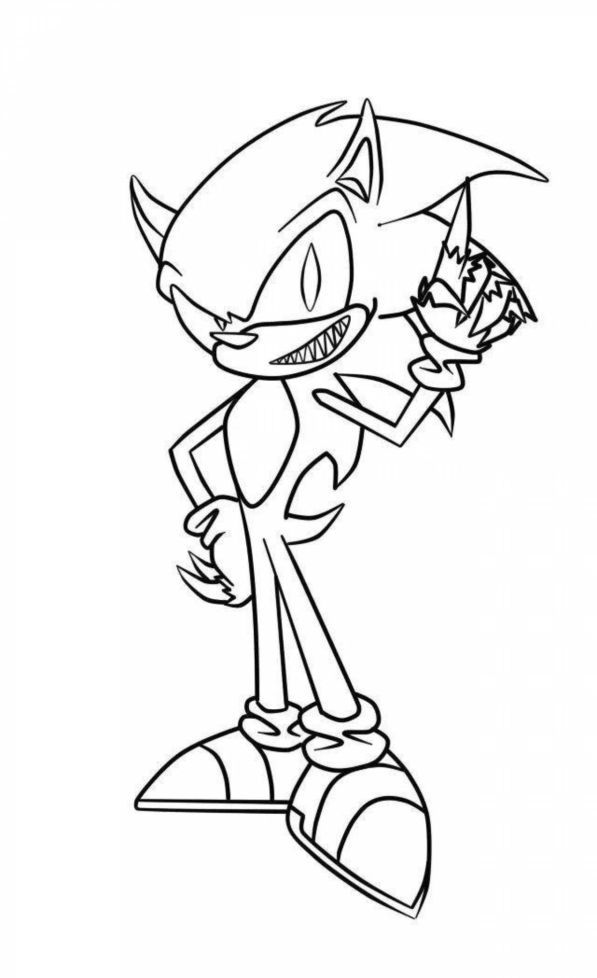 Joyful coloring sonic exe