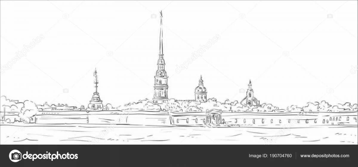 Brilliant peter and paul fortress coloring book