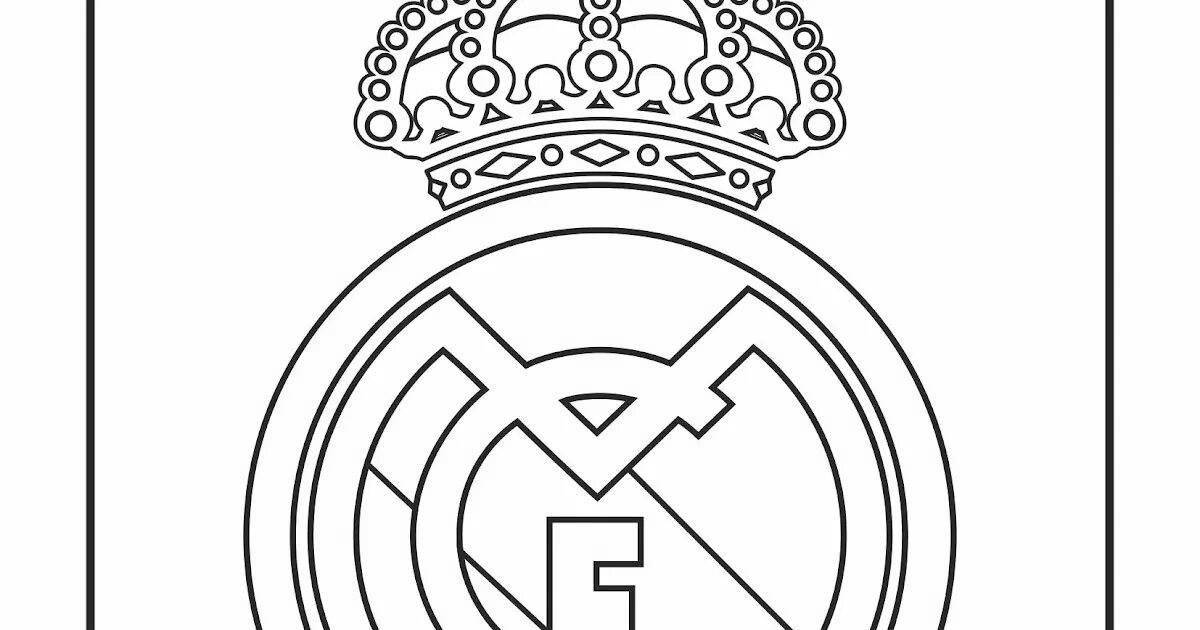 Great real madrid coloring book