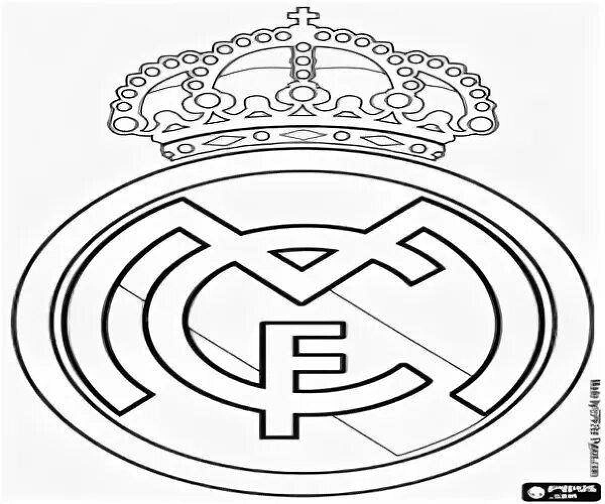 Real madrid amazing coloring book