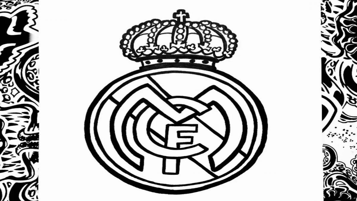 Exquisite real madrid coloring book