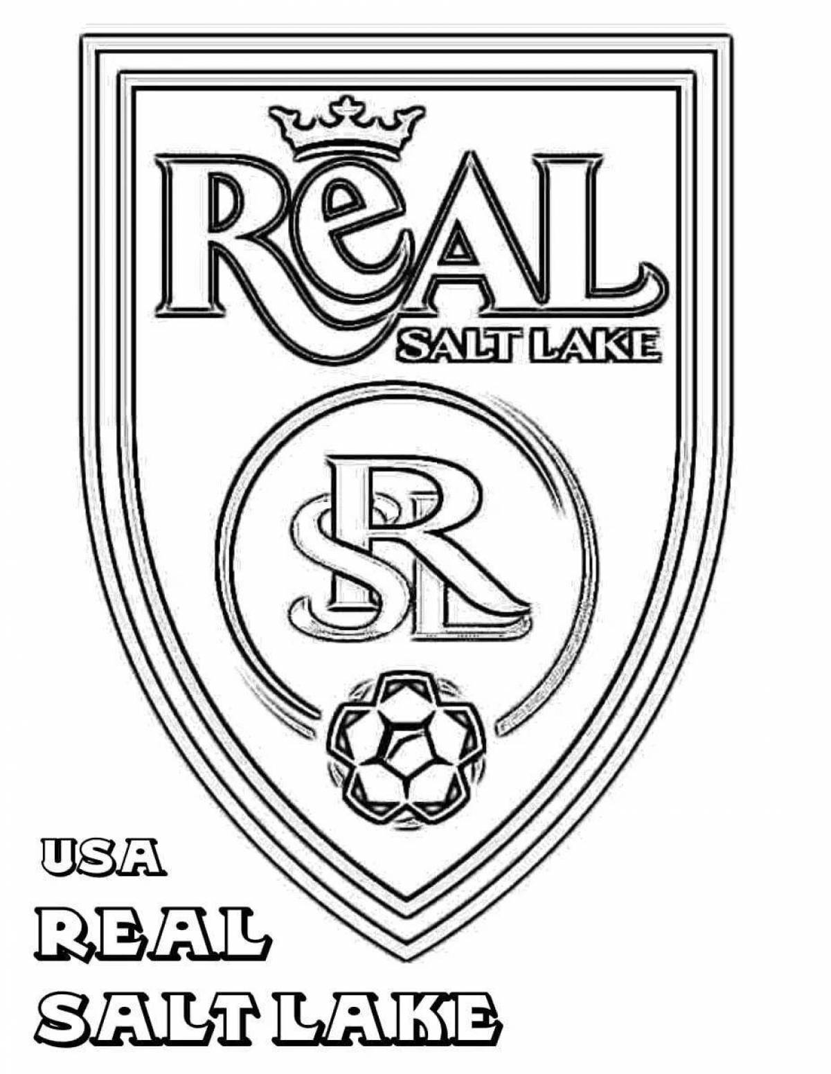 Real madrid coloring page