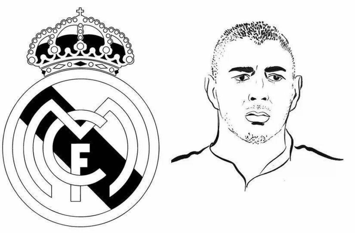 Real madrid adorable coloring book