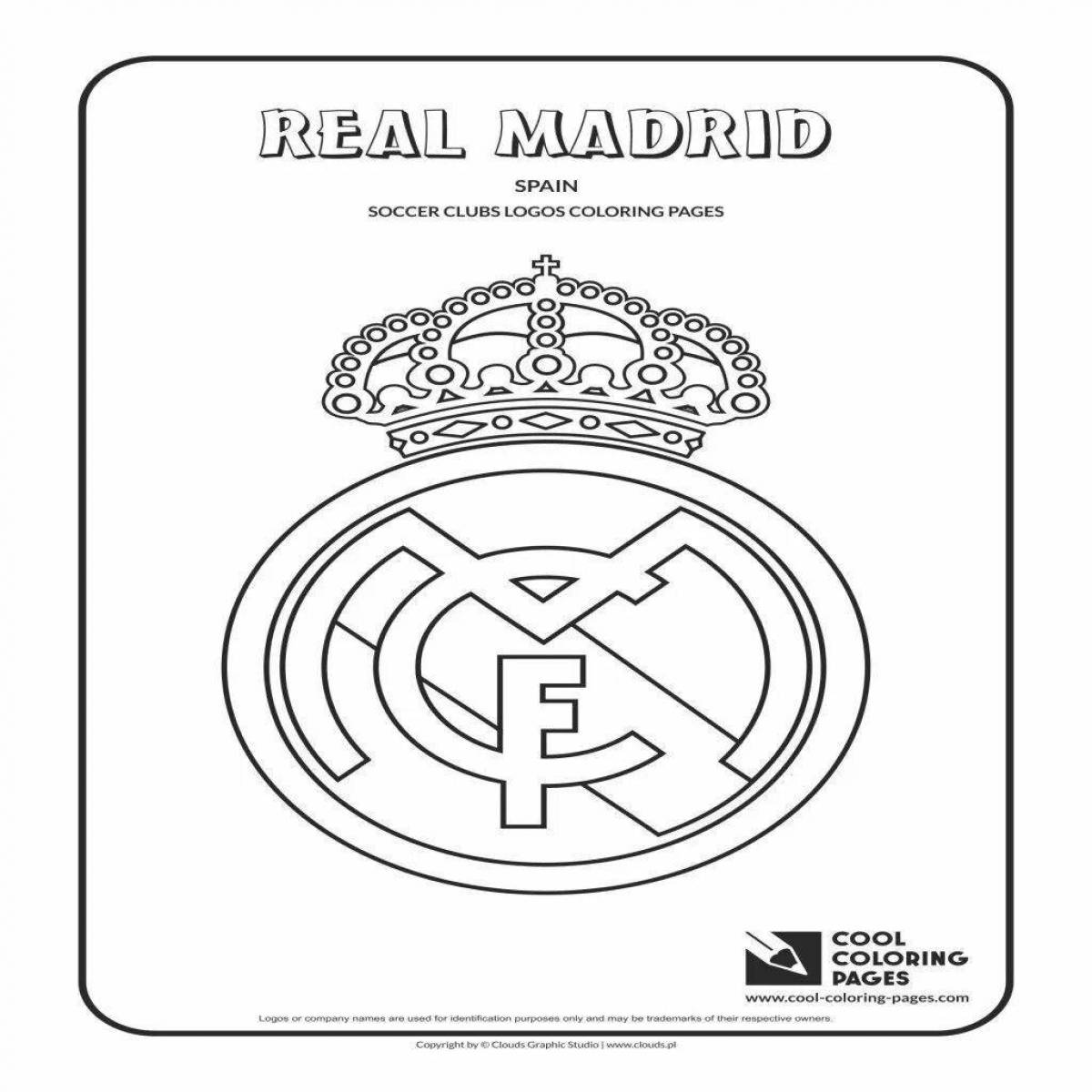 Funny real madrid coloring book