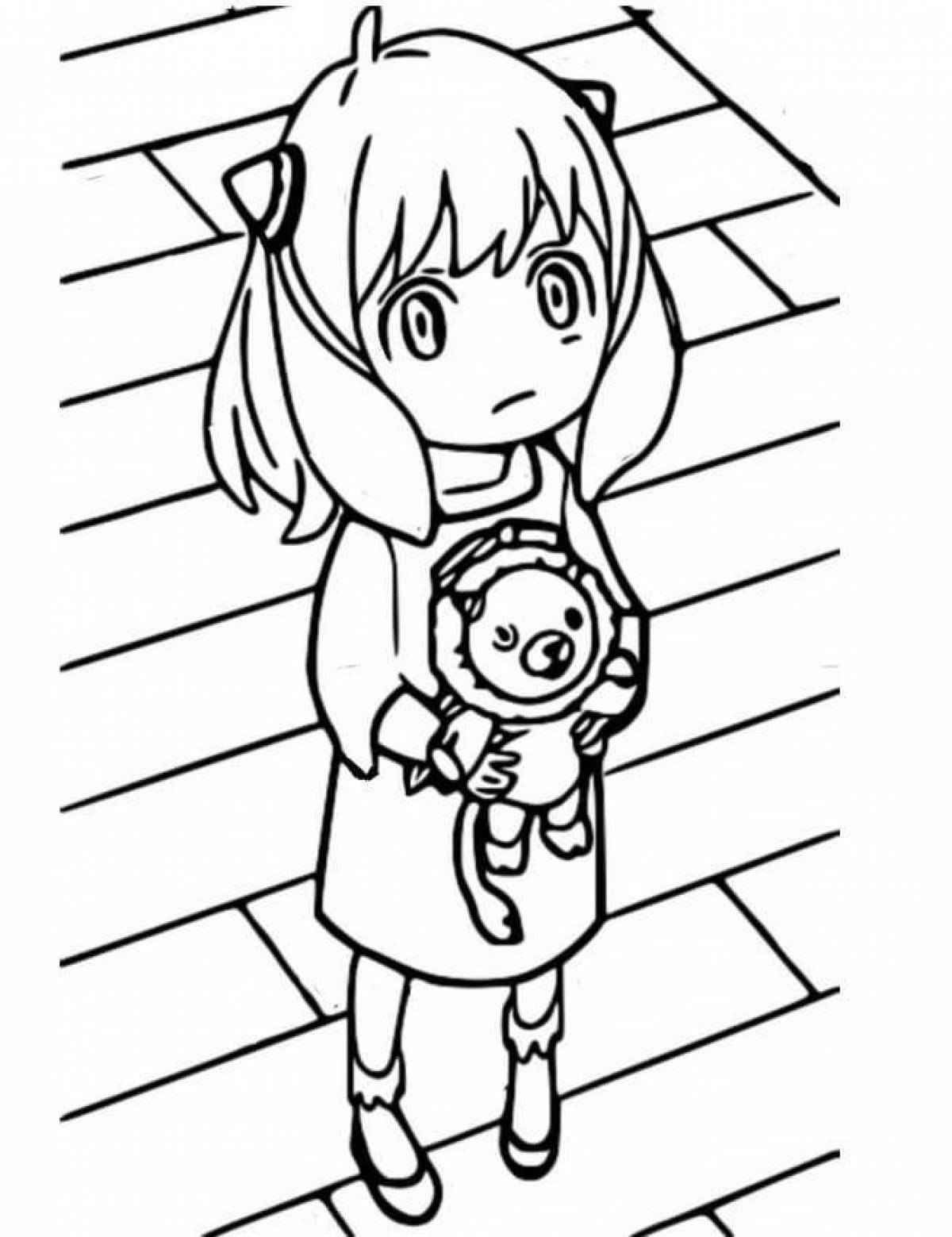 Grand Anja Forger Coloring Page