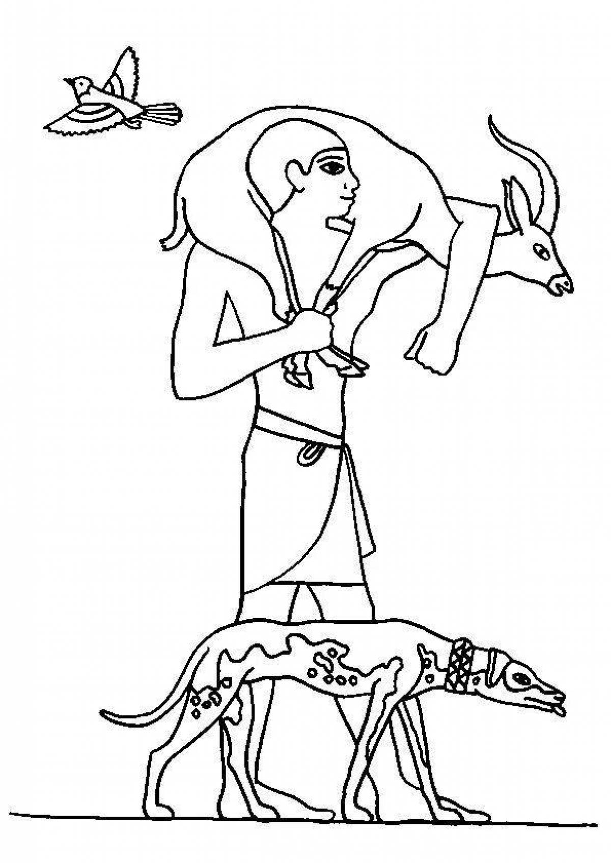 Glorious ancient egypt coloring book