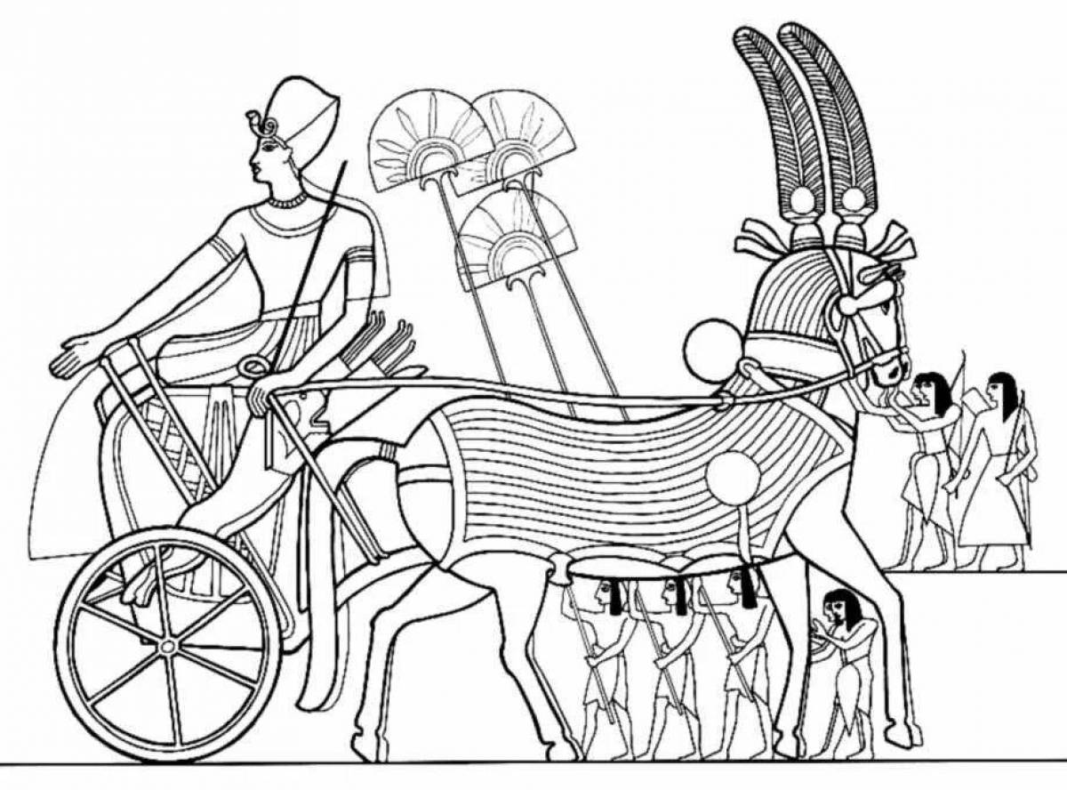 Сияющая раскраска древний египет
