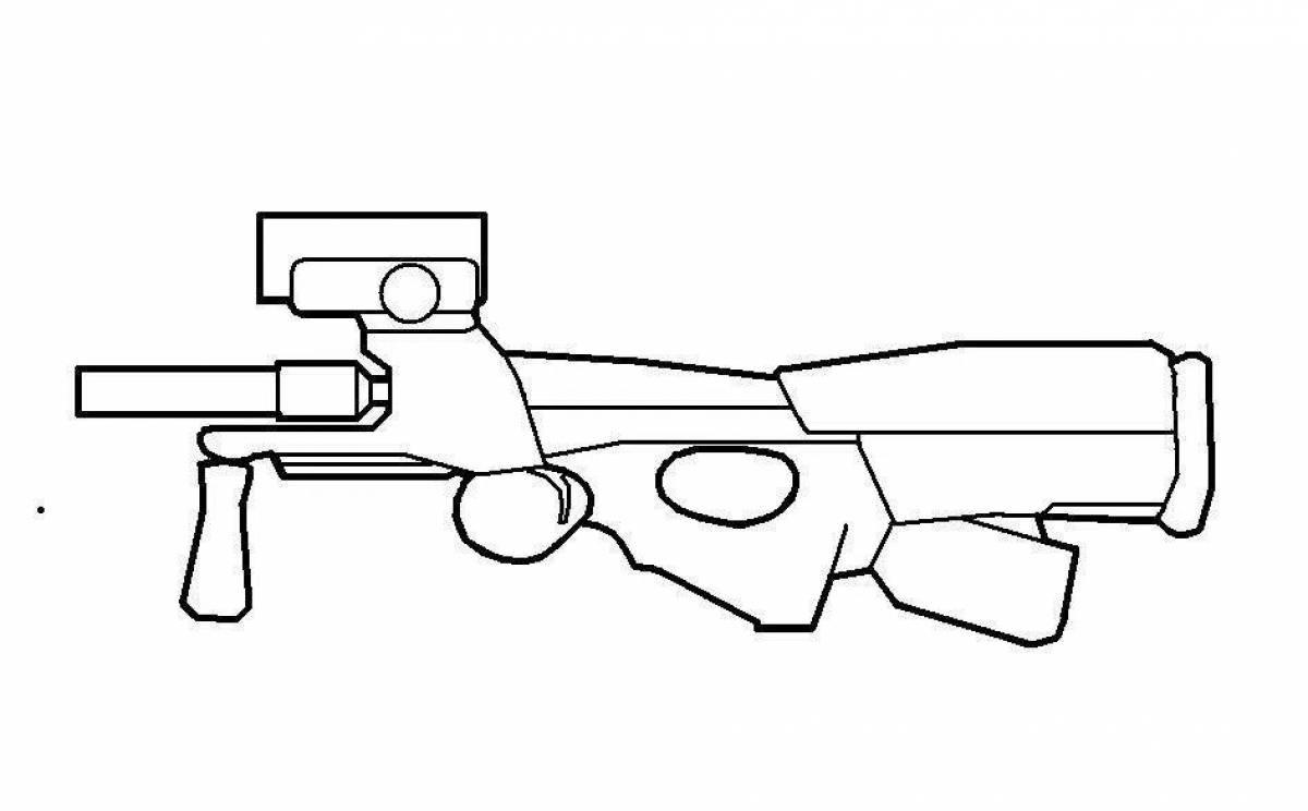 Minecraft impact weapon coloring page