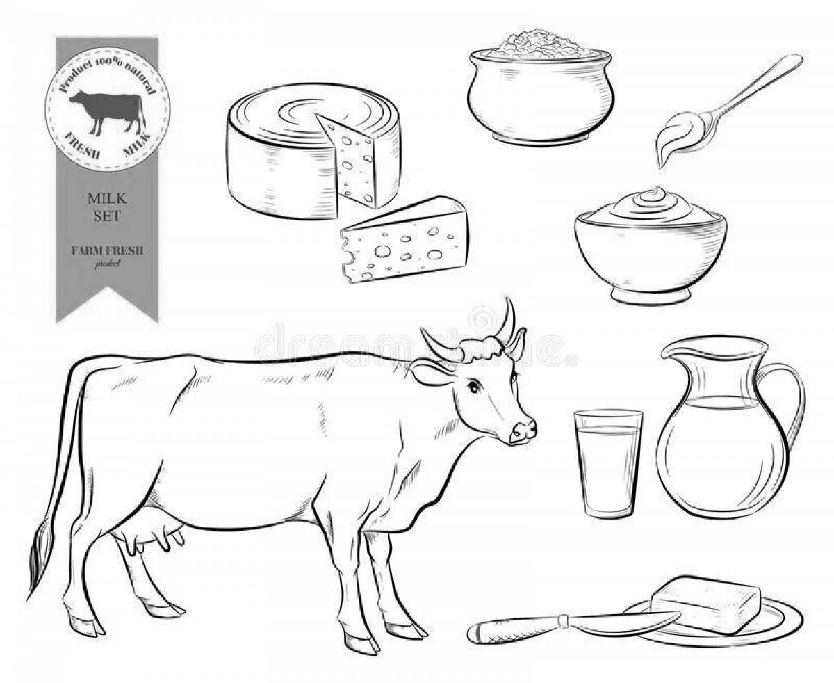 Playful milk coloring