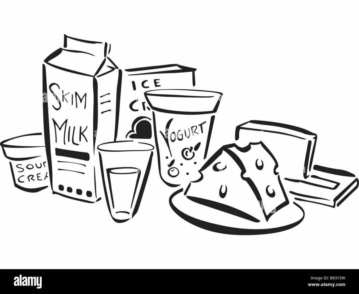 Fun milk coloring