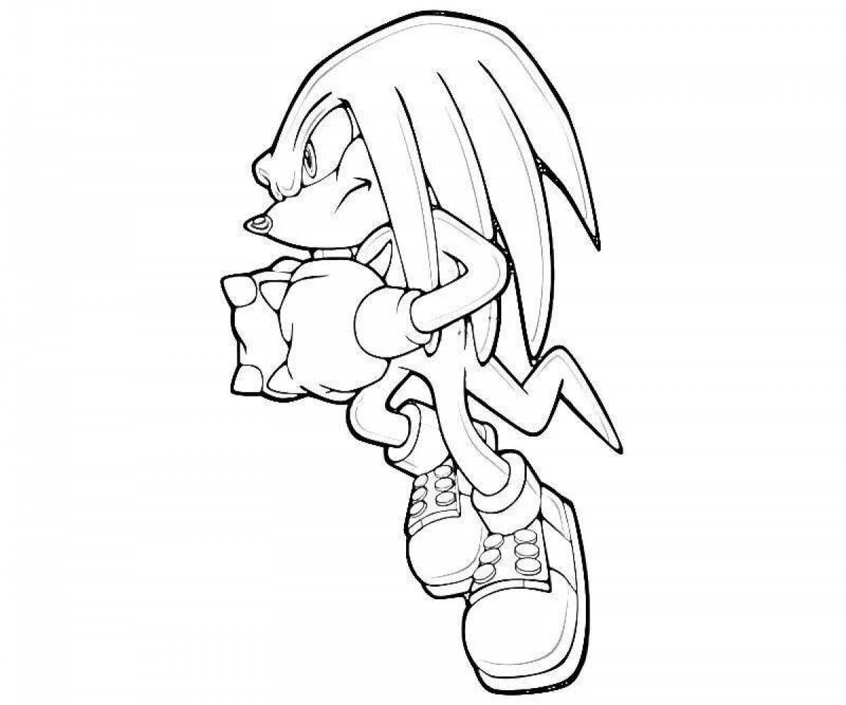 Sonic knuckles fun coloring book