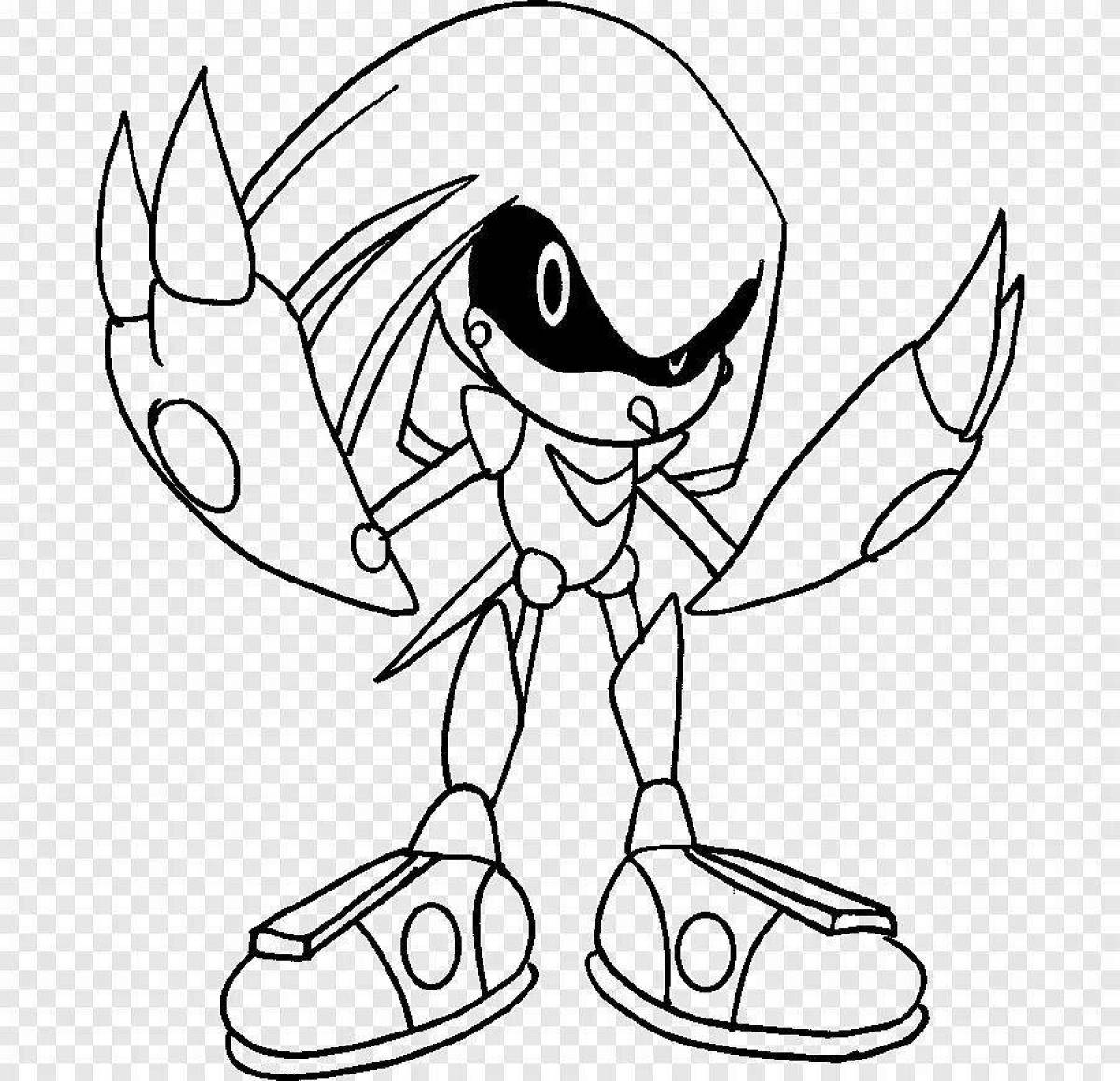 Sonic knuckles dazzling coloring book