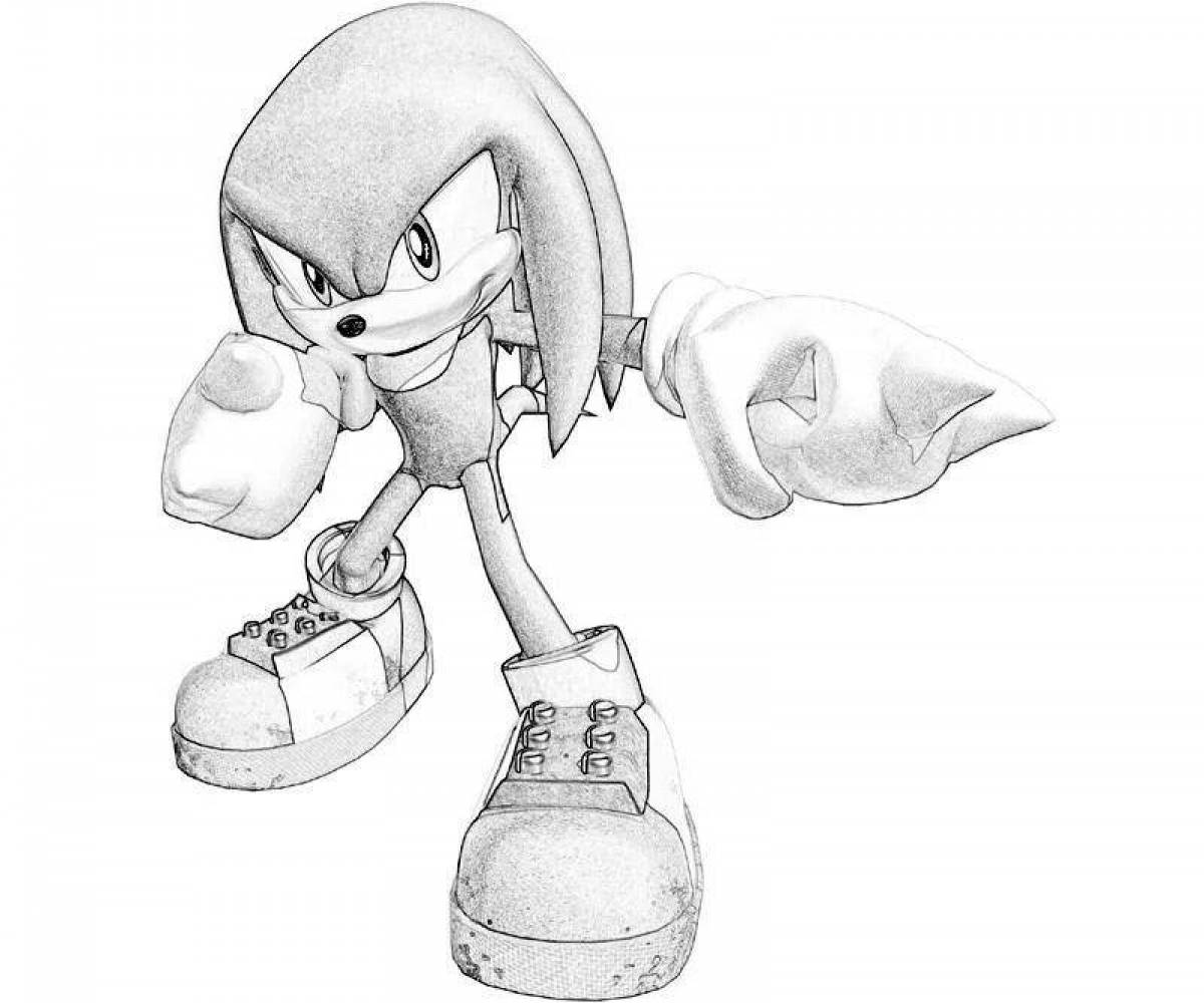 Amazing sonic knuckles coloring book