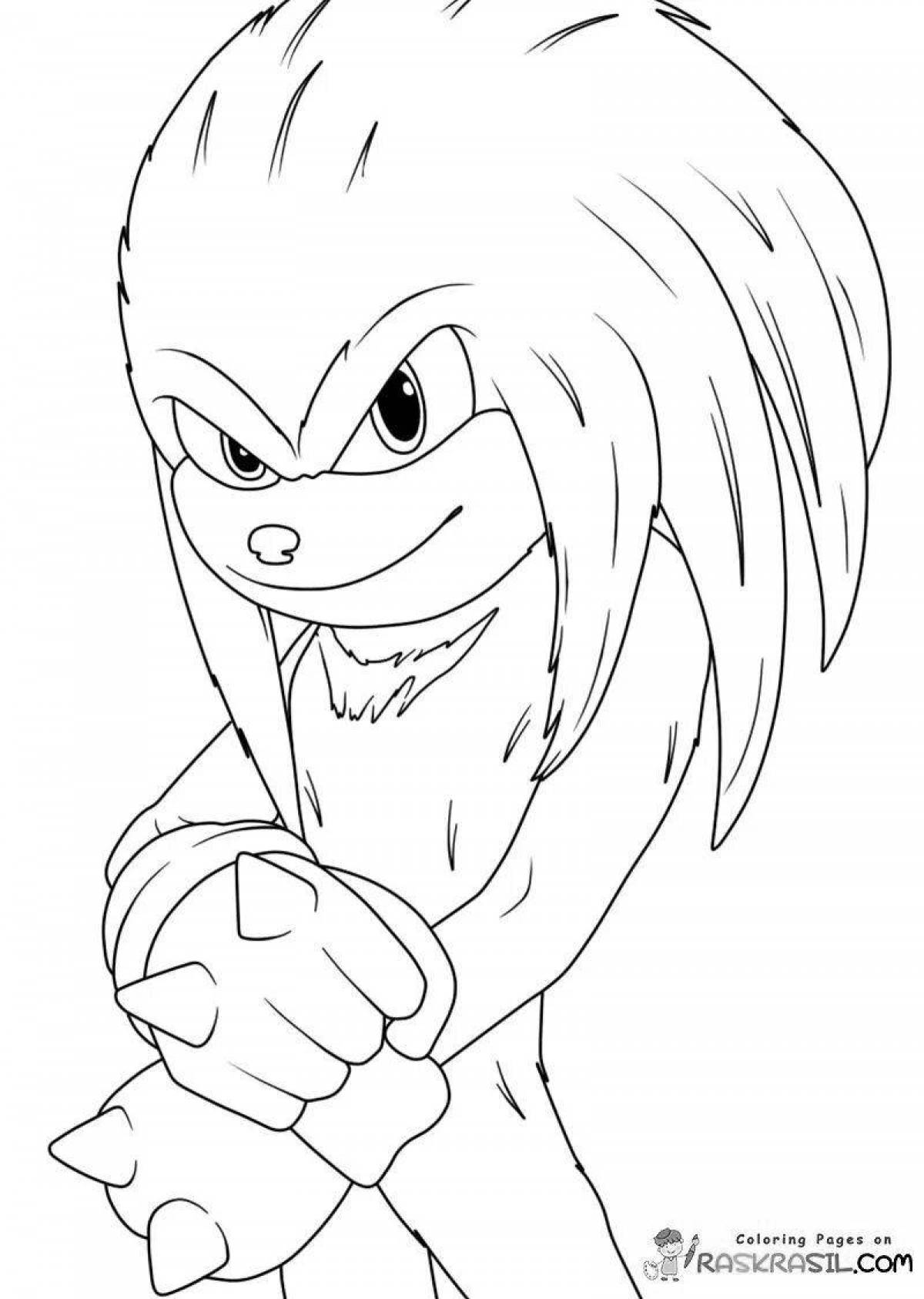 Fancy coloring sonic knuckles