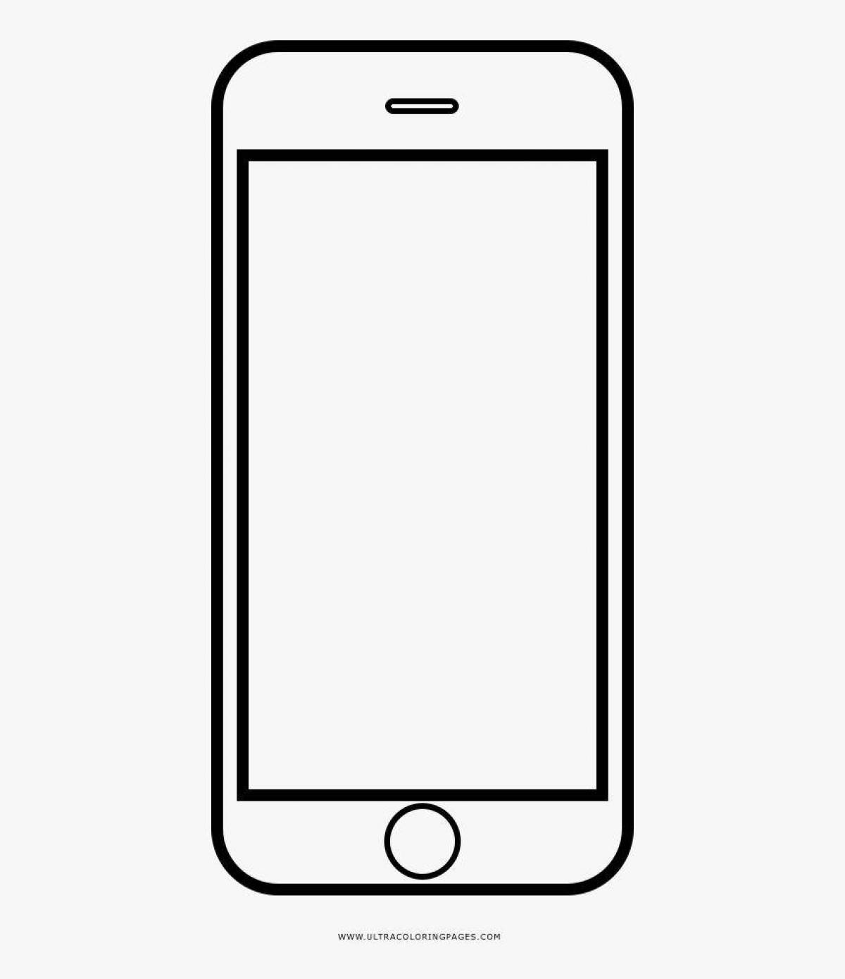 Color phone coloring page